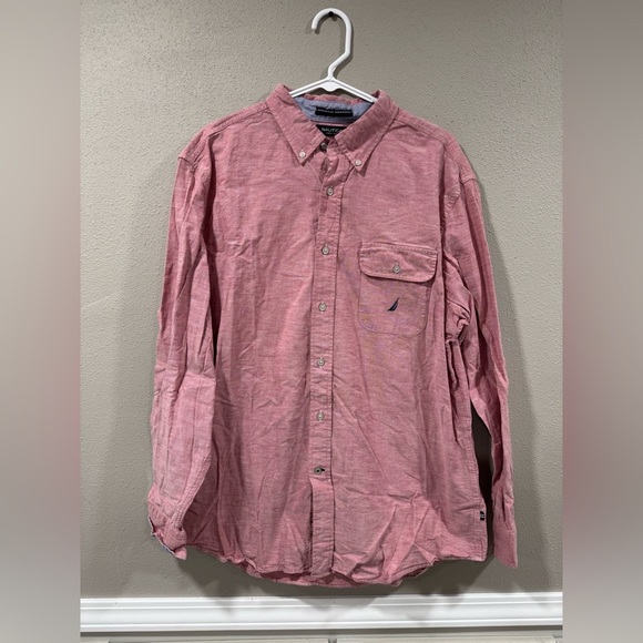 🔴Nautica Casual Button Down Top Classic Fit - Picture 1 of 5